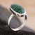 Chrysocolla solitaire ring, 'Legacy' - Sterling Silver and Chrysocolla Ring (image 2) thumbail