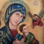 Cedar relief panel, 'Our Lady of Perpetual Help' - Religious Cedar Wood Relief Wall Panel (image 2b) thumbail