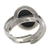 Onyx solitaire ring, 'In Your Arms' - Modern Sterling Silver Single Stone Onyx Ring (image 2c) thumbail