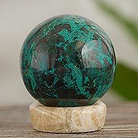 Chrysocolla sphere, 'Serenity'