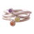 Amethyst, citrine and peridot solitaire rings, 'Islands' (set of 3) - Unique Gemstone Stacking Rings (Set of 3) (image 2a) thumbail
