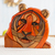 Wood sculpture, 'Young Tiger' - Collectible Wood Carving Wild Tiger Sculpture