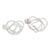Sterling silver heart earrings, 'Bubbling Love' - Sterling silver heart earrings (image 2c) thumbail