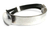 Leather accent sterling silver bracelet, 'Metropolitan' - Handcrafted Sterling Silver Wristband Leather Bracelet thumbail