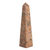 Leopard jasper obelisk, 'Fortress' - Hand Carved Leopard Jasper Gemstone Obelisk Sculpture thumbail