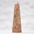 Leopard jasper obelisk, 'Fortress' - Hand Carved Leopard Jasper Gemstone Obelisk Sculpture (image 2b) thumbail