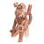 Ceramic sculpture, 'Moche Warrior' - Hand Made Archaeological Ceramic Sculpture thumbail
