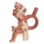 Ceramic sculpture, 'Moche Warrior' - Hand Made Archaeological Ceramic Sculpture (image 2b) thumbail