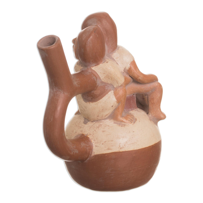 Escultura de cerámica - Museo Moche Réplica de Escultura en Cerámica Hecha a Mano en Perú