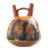 Keramikskulptur „Kolibri-Feier“ – Handgemalte archäologische Skulptur aus Keramik