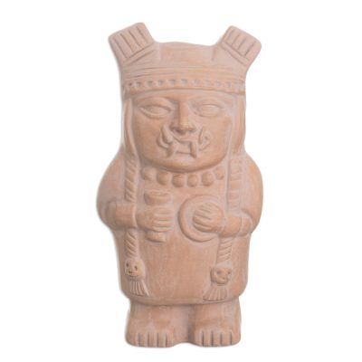 Ceramic sculpture, 'Cuchimilco Protector' - Ceramic sculpture