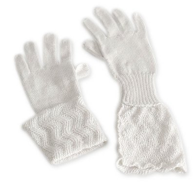 100% alpaca gloves, 'Snow Queen' - Peru Art Alpaca Wool Gloves