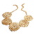 Gold vermeil collarette necklace, 'Rosette' - Gold vermeil collarette necklace (image 2a) thumbail