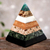 Gemstone pyramid, 'Empowered' - Hand Crafted Peruvian Gemstone Pyramid Sculpture