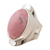 Rhodonite cocktail ring, 'Cradle of Love' - Sterling Silver Single Stone Rhodonite Ring (image 2a) thumbail