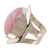 Rhodonite cocktail ring, 'Cradle of Love' - Sterling Silver Single Stone Rhodonite Ring (image 2c) thumbail