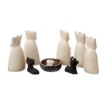 Ceramic nativity scene, 'Born to the Amazons' - Christmas Ceramic Nativity Scene from Peru
