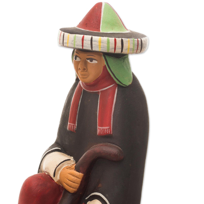 Ceramic nativity scene, 'Born to Ayacucho' - Artisan Crafted Peruvian Christmas Ceramic Nativity Scene