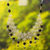 Onyx waterfall necklace, 'Lucky Clover' - Fine Silver Onyx Waterfall Necklace thumbail