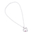 Rhodonite heart necklace, 'Secret Romance' - Heart Shaped Sterling Silver Pendant Rhodonite Necklace (image 2g) thumbail