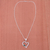 Chrysocolla heart necklace, 'Secret Romance' - Silver Necklace Chrysocolla Heart Sterling 925 Peru (image 2d) thumbail