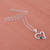 Chrysocolla heart necklace, 'Secret Romance' - Silver Necklace Chrysocolla Heart Sterling 925 Peru (image 2e) thumbail