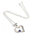 Sodalite heart necklace, 'Secret Romance' - Heart Pendant Necklace Sodalite 925 Sterling Silver Jewellery (image 2a) thumbail