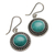 Amazonite dangle earrings, 'Moon Over Lima' - Hand Made Sterling Silver Dangle Amazonite Earrings (image 2b) thumbail