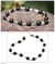 Onyx beaded bracelet, 'Many Moons' - Handmade Fine Silver Beaded Onyx Bracelet from Peru thumbail