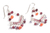 Garnet and iolite chandelier earrings, 'Fiesta' - Garnet and iolite chandelier earrings (image 2a) thumbail