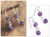 Amethyst dangle earrings, 'Young Love' - Amethyst dangle earrings (image 2) thumbail