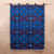 Wool tapestry, 'Blue Roosters' - Wool tapestry thumbail