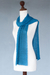 Alpaca blend scarf, 'Piura Blue' - Alpaca blend scarf (image 2c) thumbail
