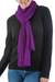 Alpaca blend scarf, 'Piura Lilac' - Alpaca blend scarf thumbail