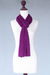 Alpaca blend scarf, 'Piura Lilac' - Alpaca blend scarf (image 2c) thumbail