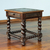 Mohena wood and leather accent table, 'Viceroy' - Handcrafted Traditional Leather Wood End Table thumbail