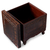 Wood and leather accent table, 'Tradition' - Handcrafted Colonial Leather Wood Accent Trunk and Storage (image 2b) thumbail