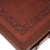Mohena wood and leather accent table, 'Fern Garland' - Peruvian Contemporary Leather Wood Accent Table (image 2c) thumbail