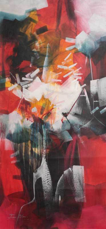 'The Force of Red' - Abstract Painting