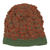 100% alpaca hat, 'Pepper Orange' - Alpaca Wool Crochet Hat (image 2a) thumbail