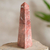 Garnet obelisk, 'Inner Fire' - Unique Gemstone Red Obelisk Sculpture from Peru (image 2) thumbail