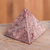 Garnet pyramid, 'Creativity' - Hand Carved Garnet Pyramid Sculpture Genuine Gemstone (image 2) thumbail