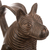 Keramikskulptur - Handgefertigte peruanische archäologische Hundeskulptur aus Keramik