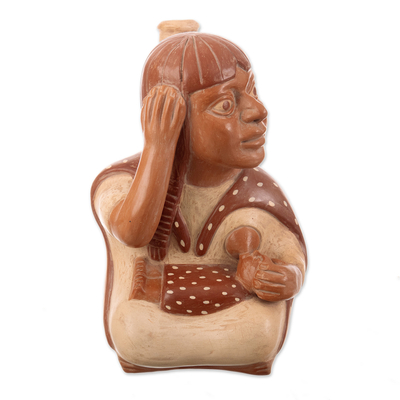 Escultura de cerámica - réplica del museo de escultura de cerámica perú