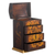 Cedar jewelry box, 'Love Blossom' - Hand Painted Wood Jewelry Box (image 2d) thumbail