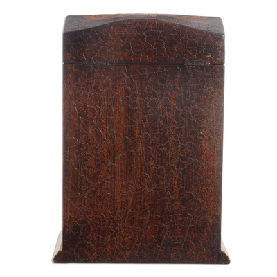 Schmuckschatulle aus Zedernholz - Handbemalte Schmuckschatulle aus Holz