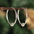 Sterling silver hoop earrings, 'Luminous Orbits' - Artisan Crafted Fine Silver Hoop Earrings from Peru thumbail