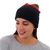 100% alpaca hat, 'Andean Twilight' - Handmade Alpaca Wool Striped Hat from Peru thumbail