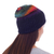 100% alpaca hat, 'Andean Twilight' - Handmade Alpaca Wool Striped Hat from Peru (image 2e) thumbail