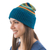 100% alpaca hat, 'Andean Sunrise' - 100% alpaca hat (image 2a) thumbail